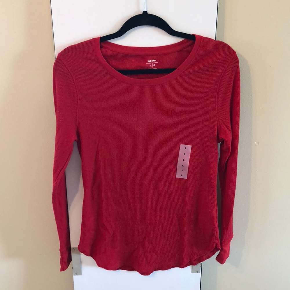 Women’s Old Navy Red Thermal size L - NWT